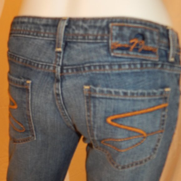 Seven 7-SIZE 26-DESIGNER SLIM BOOT CUT JEANS - Picture 10 of 14